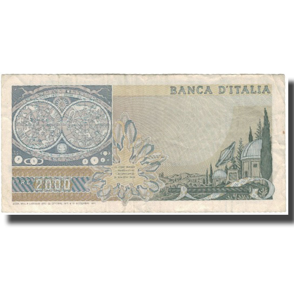 Banknote, Italy, 2000 Lire, 1973 ; 1976 ; 1983, 1976-10-22, KM:103b, EF(40-45)