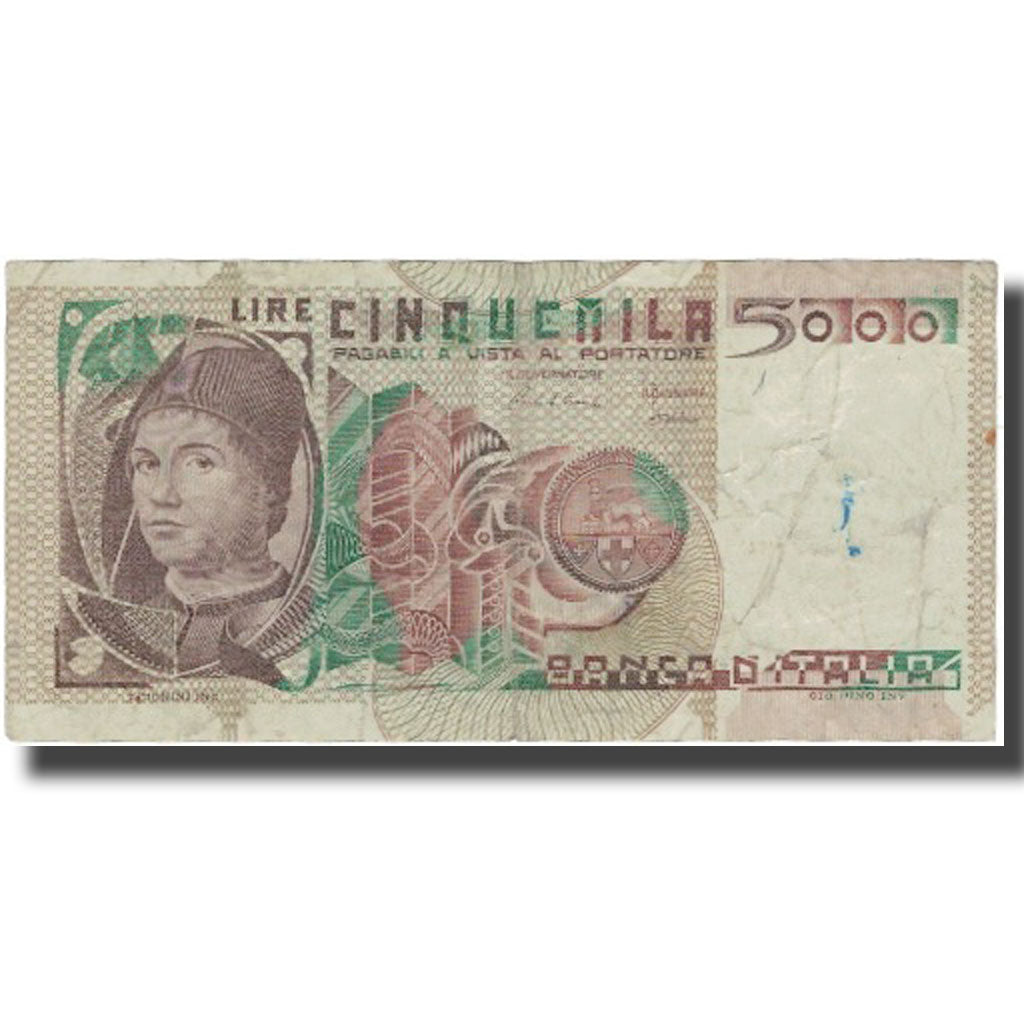 Banknote, Italy, 5000 Lire, 1979-1983, 1982-11-03, KM:105b, VF(20-25)
