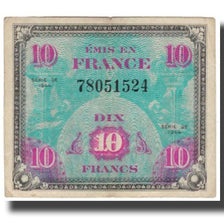 Francja, 10 Francs, Flag/France, 1944, Undated (1944), EF(40-45)