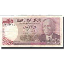 Banconote, Tunisia, 1 Dinar, 1980, 1980-10-15, KM:74, BB+