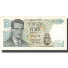 Banknote, Belgium, 20 Francs, 1964, 1964-06-15, KM:138, UNC(63)