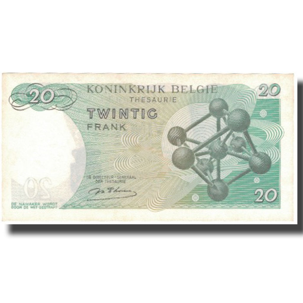 Banknote, Belgium, 20 Francs, 1964, 1964-06-15, KM:138, UNC(63)