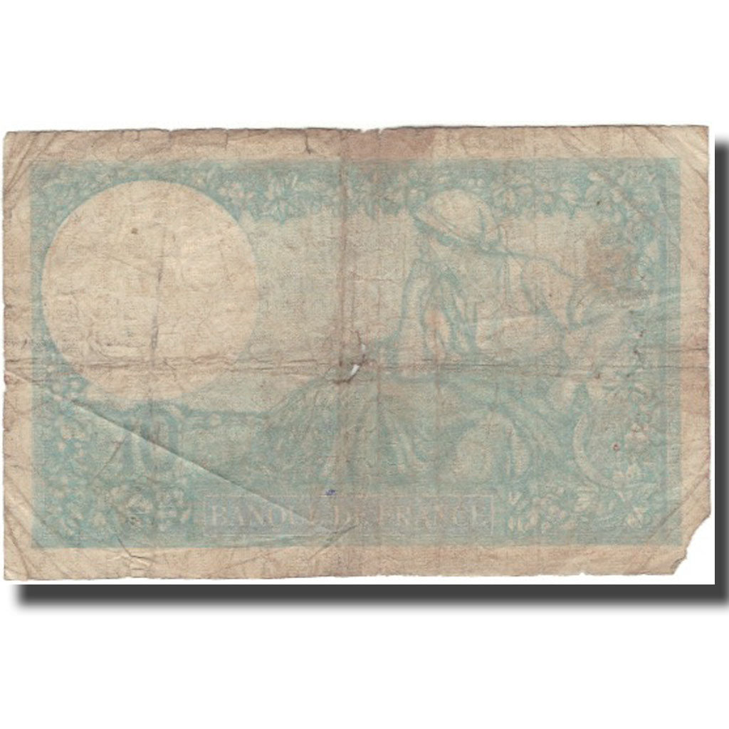 France, 10 Francs, Minerve, 1940, 1940-11-28, VG(8-10), Fayette:7.22, KM:84