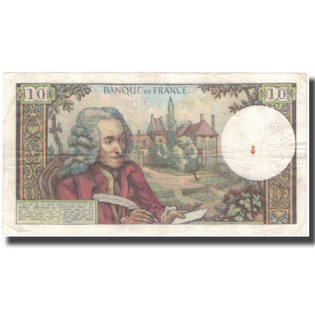 Frankreich, 10 Francs, Voltaire, 1970, 1970-07-02, SS, Fayette:62.45, KM:147c