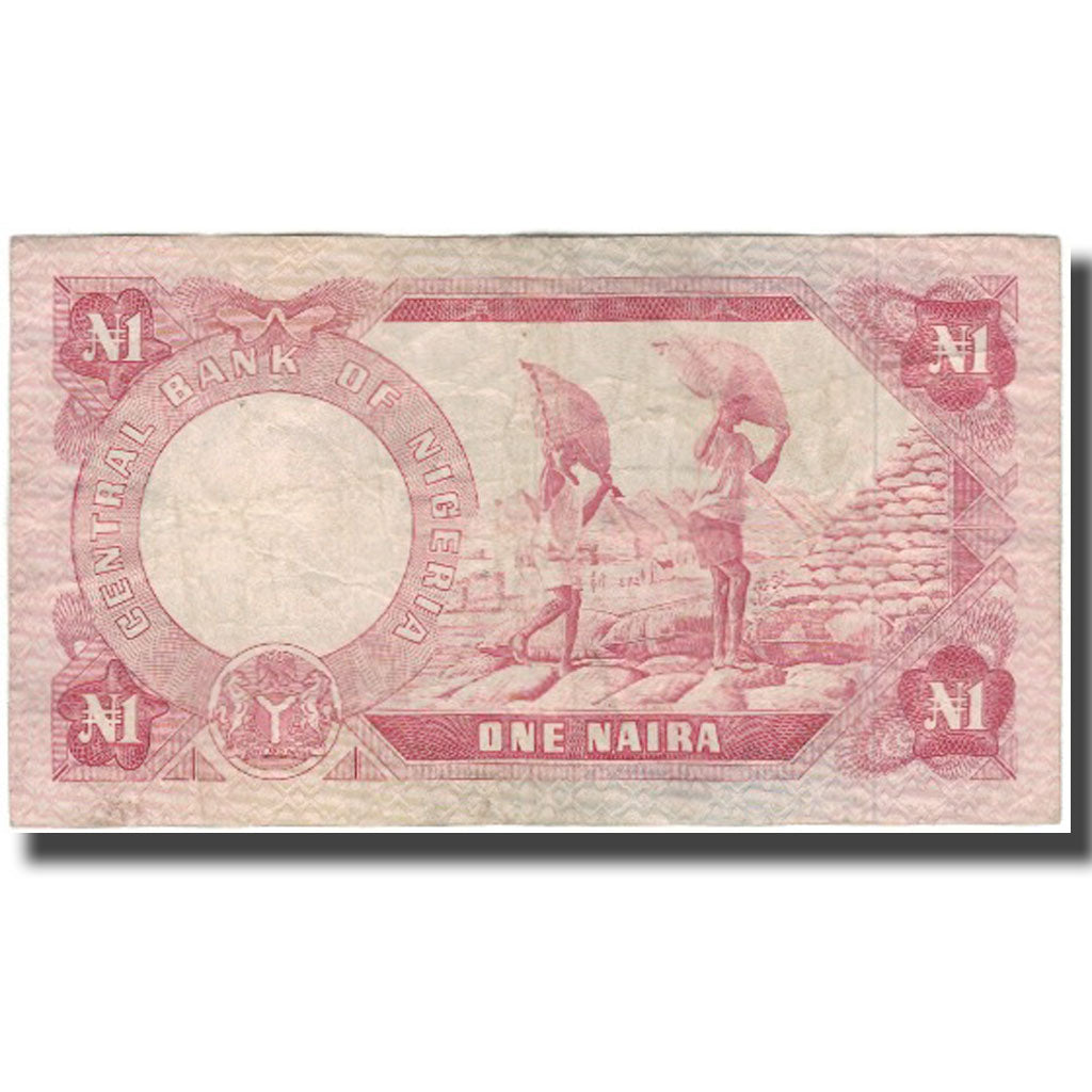 Banknote, Nigeria, 1 Naira, Undated (1973-78), KM:15a, EF(40-45)