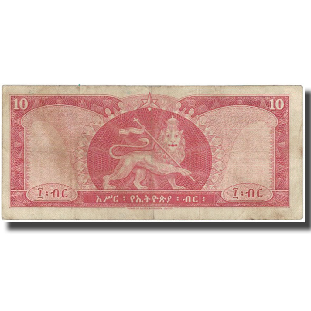 Banconote, Etiopia, 10 Dollars, 1966, KM:27A, BB