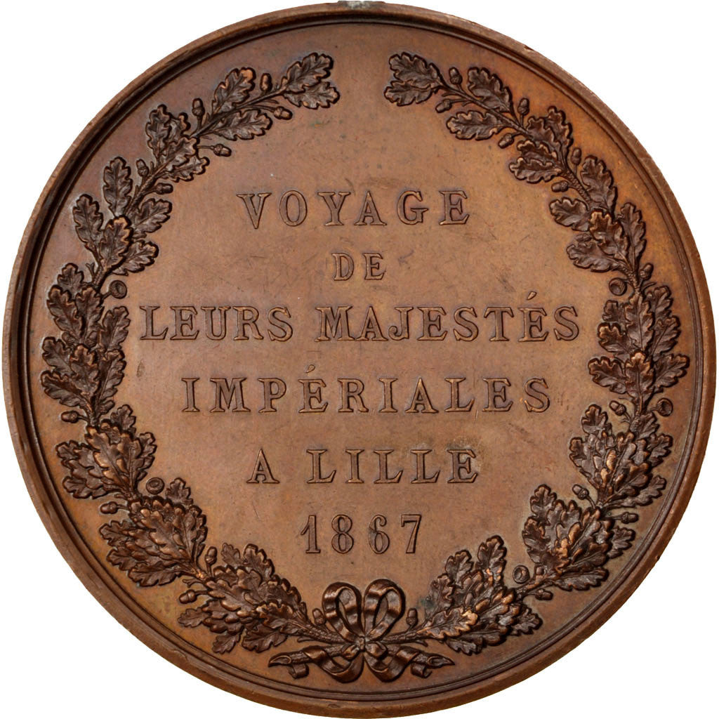 FRANCE, Politics, Society, War, Second French Empire, Medal, 1867, AU(55-58),...