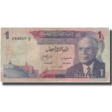 Banknote, Tunisia, 1 Dinar, 1972, 1972-08-03, KM:67a, VF(20-25)