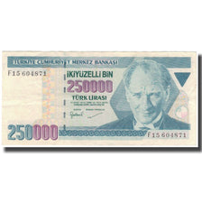 Banknote, Turkey, 250,000 Lira, 1970, 1970-01-14, KM:207, AU(55-58)
