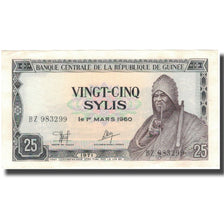 Banknote, Guinea, 25 Sylis, 1960, 1960-03-01, KM:17, UNC(65-70)