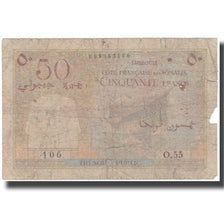 Banknote, French Somaliland, 50 Francs, Undated (1952), KM:25, AG(1-3)