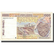 Banknote, West African States, 1000 Francs, KM:111Ab, UNC(60-62)