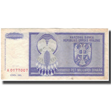 Banknote, Croatia, 5 Milliard Dinara, 1993, KM:R27a, EF(40-45)