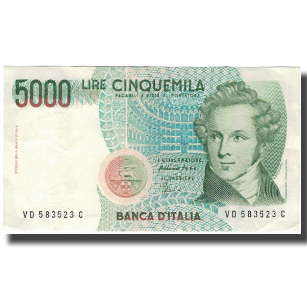 Banknote, Italy, 5000 Lire, 1985, 1985-01-04, KM:111c, AU(55-58)