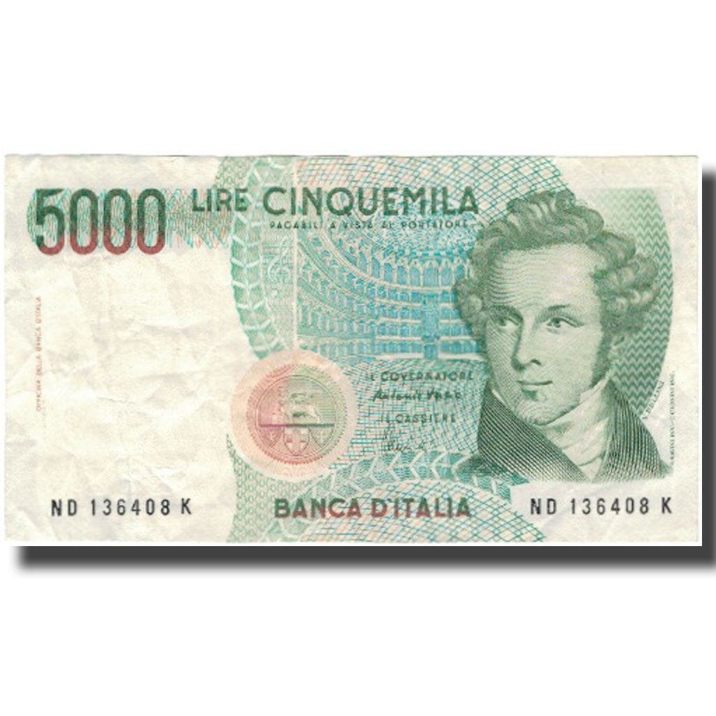 Banknote, Italy, 5000 Lire, 1985, 1985-01-04, KM:111c, AU(55-58)