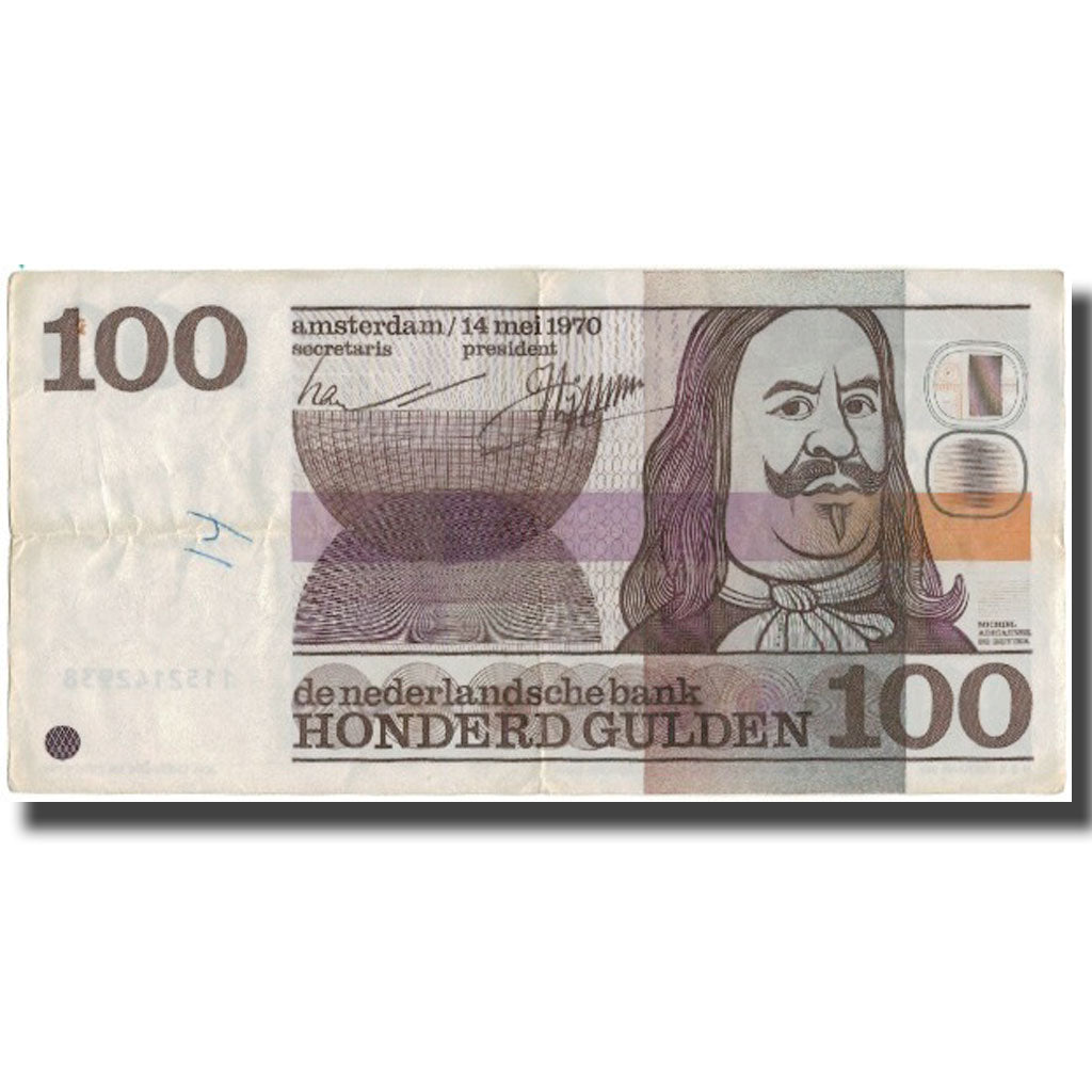 Banknote, Netherlands, 100 Gulden, 1970, 1970-05-14, KM:93a, EF(40-45)