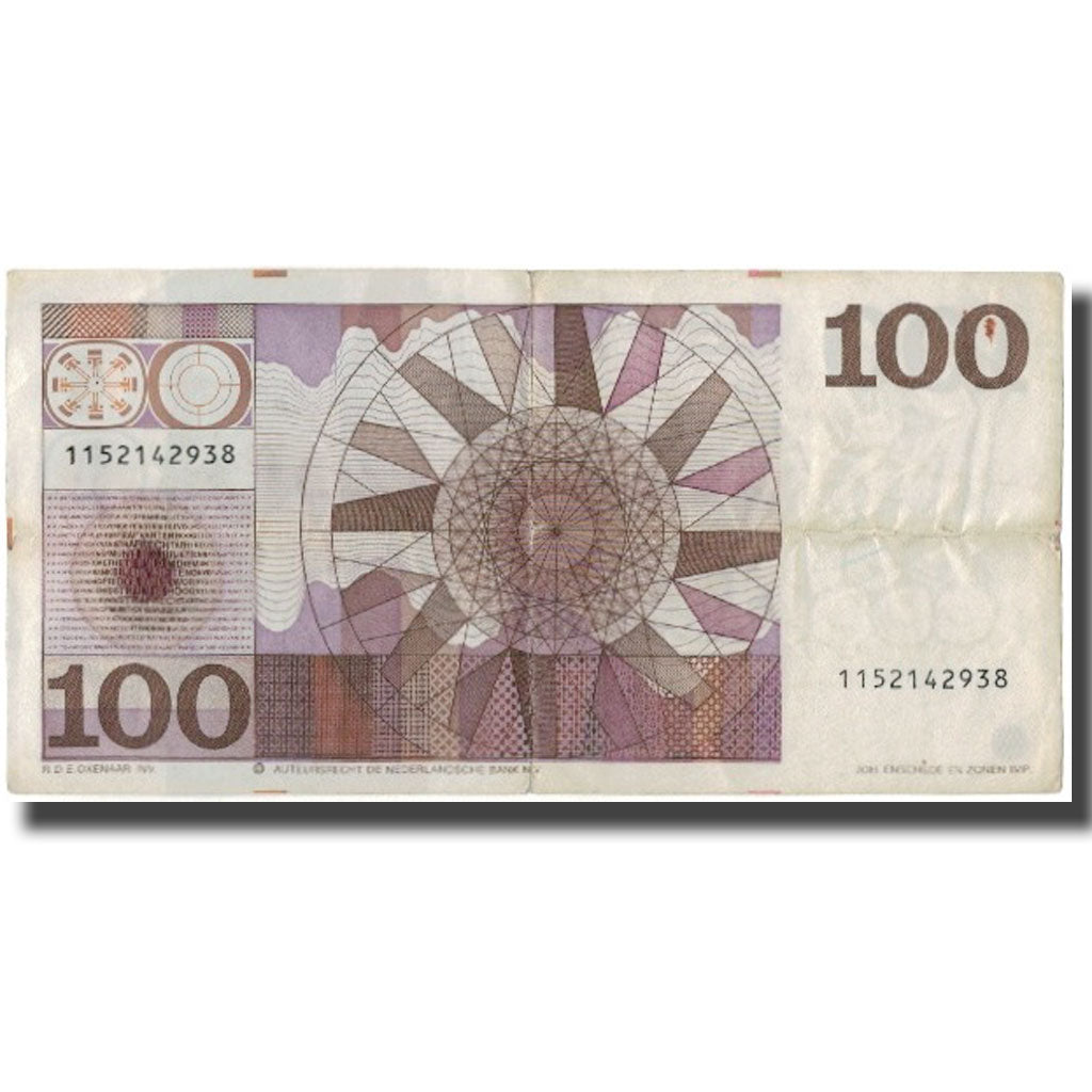 Banknote, Netherlands, 100 Gulden, 1970, 1970-05-14, KM:93a, EF(40-45)