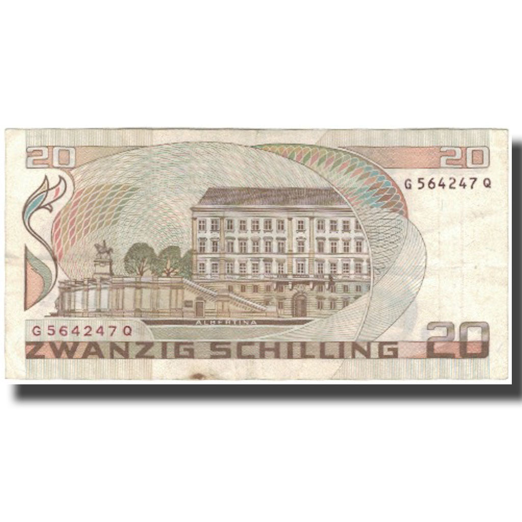 Banknote, Austria, 20 Schilling, 1986, 1986-10-01, KM:148, AU(50-53)