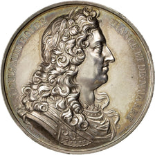 FRANCE, History, Louis XIV, Medal, AU(55-58), Caqué, Copper, 51, 75.50