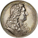 FRANCE, History, Louis XIV, Medal, AU(55-58), Caqué, Copper, 51, 75.50