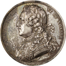 FRANCE, History, Louis XV, Medal, AU(55-58), Caqué, Copper, 51, 73.30