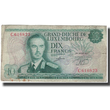 Banknote, Luxembourg, 10 Francs, 1967, 1967-03-20, KM:53a, VF(20-25)