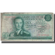 Banknote, Luxembourg, 10 Francs, 1967, 1967-03-20, KM:53a, VF(20-25)
