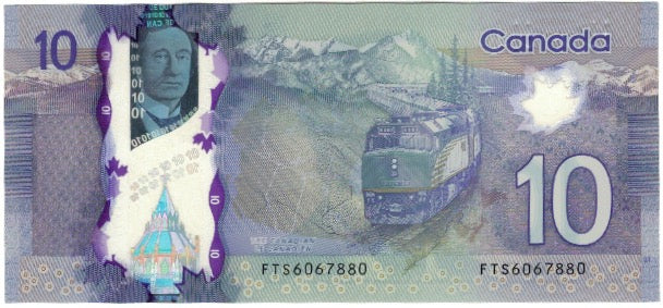 Banknote, Canada, 10 Dollars, 2013, UNC(60-62)