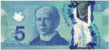 Nota, Canadá, 5 Dollars, 2013, AU(55-58)