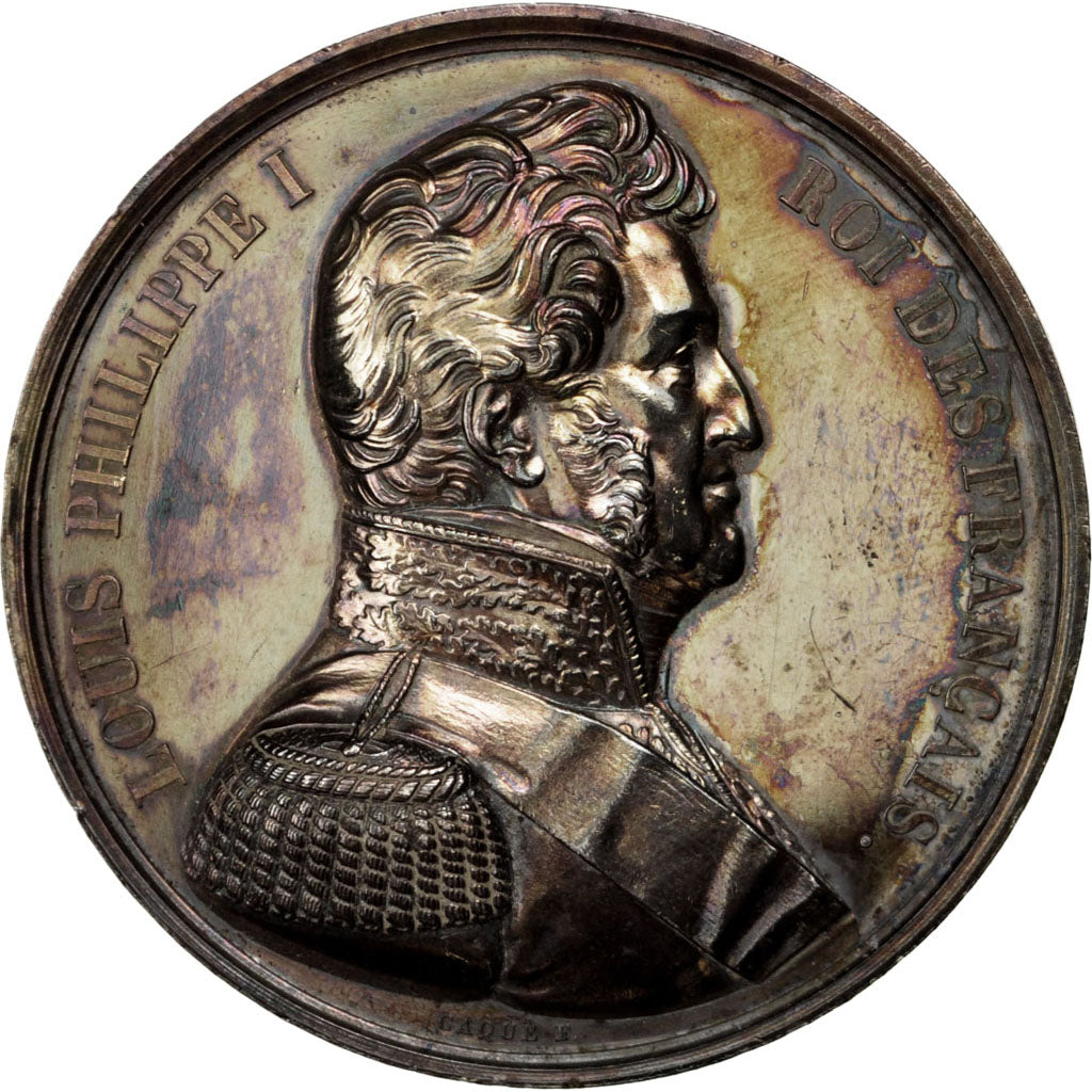 FRANCE, History, Louis Philippe I, Medal, AU(55-58), Caqué, Copper, 51, 74.60