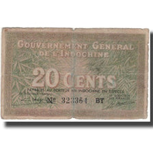 Banconote, INDOCINA FRANCESE, 20 Cents, Undated (1939), KM:86d, MB