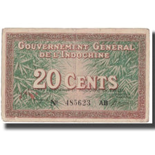 Banknote, FRENCH INDO-CHINA, 20 Cents, Undated (1939), KM:86c, EF(40-45)