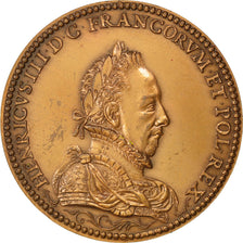 FRANCE, History, Henry III, Medal, 1973, AU(55-58), Bronze, 43, 37.80