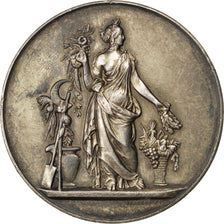 FRANCE, Flora, French Third Republic, Medal, AU(55-58), Pingret, Silver, 41,...