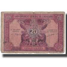 Billet, FRENCH INDO-CHINA, 20 Cents, Undated (1942), KM:90, TB