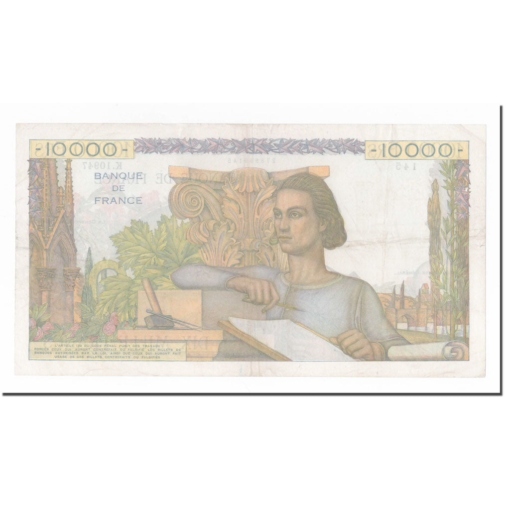 Frankreich, 10,000 Francs, Génie Français, 1956, 1956-02-02, SS+