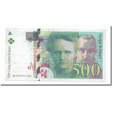 France, 500 Francs, Pierre et Marie Curie, 1994, Undated (1994), EF(40-45)
