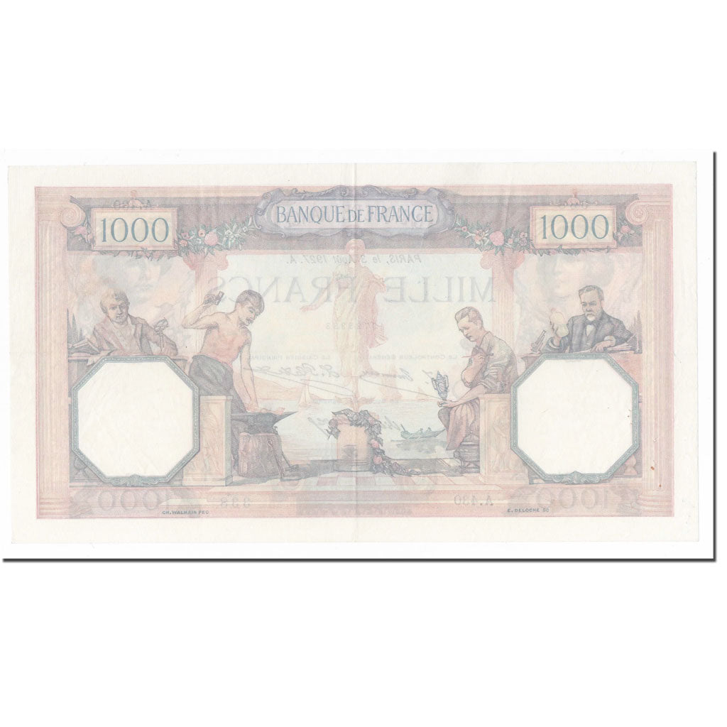 Frankreich, 1000 Francs, Cérès et Mercure, 1927, 1927-03-08, VZ, KM:79a