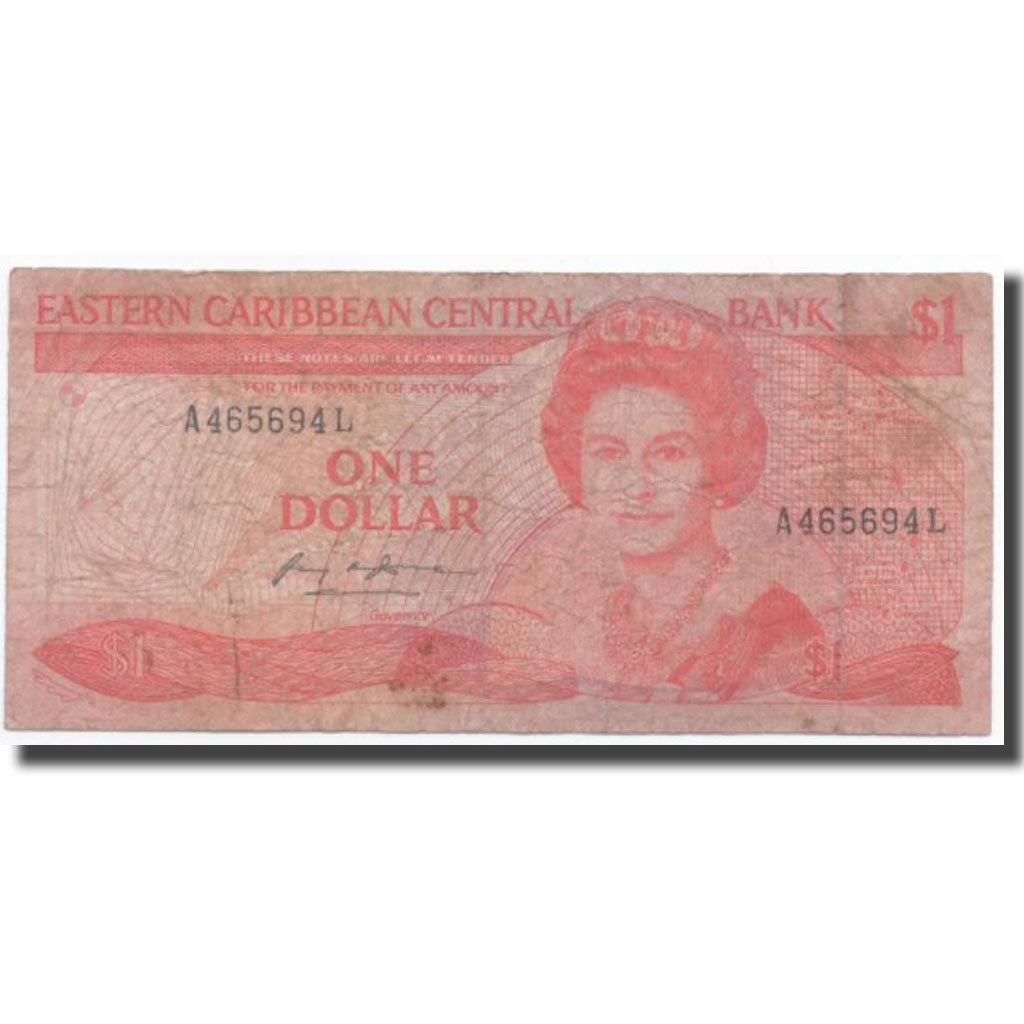 Banknote, East Caribbean States, 1 Dollar, KM:21l, VF(30-35)
