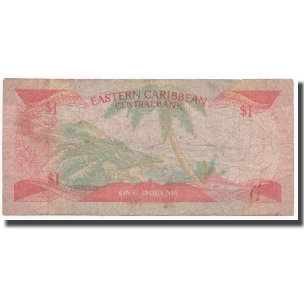 Banknote, East Caribbean States, 1 Dollar, KM:21l, VF(30-35)