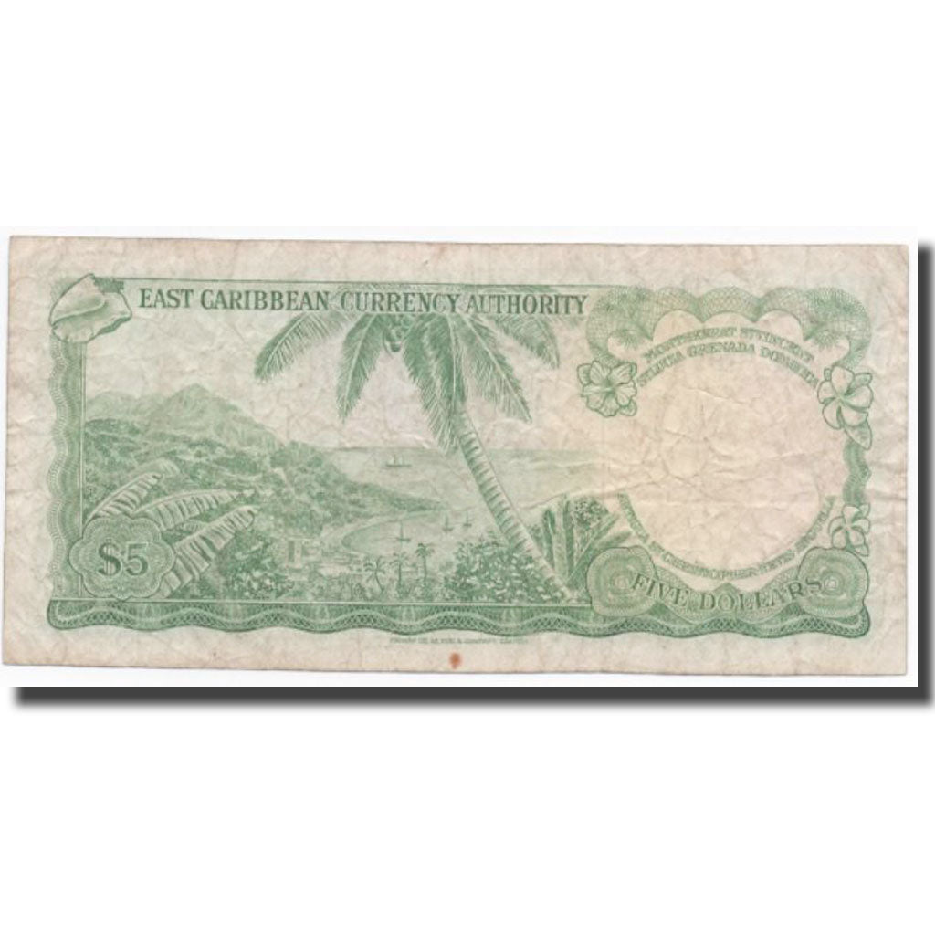 Banknote, East Caribbean States, 5 Dollars, Undated (1965), Undated (1965)