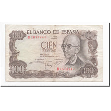 Biljet, Spanje, 100 Pesetas, 1970, 1970-11-17, KM:152a, TTB