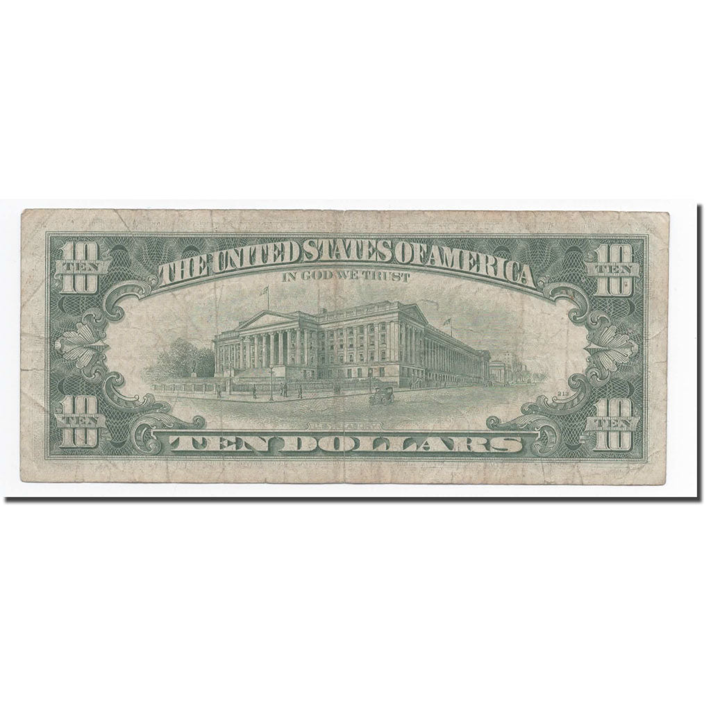 Banknote, United States, Ten Dollars, 1969, 1969, KM:2210, VF(20-25)