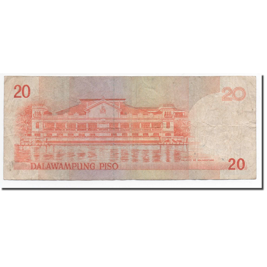 Banknote, Philippines, 20 Piso, Undated (1986- ), Undated (1994), KM:170b