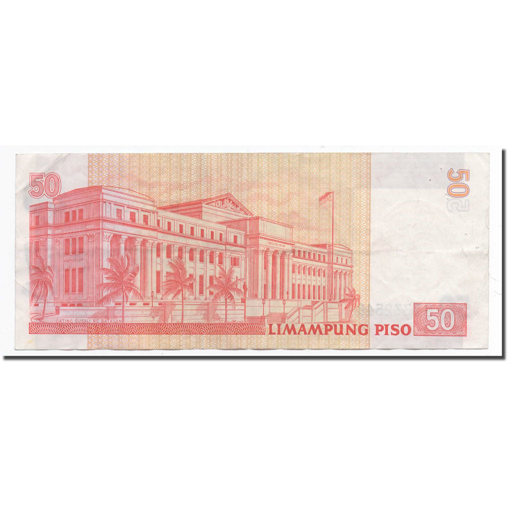 Banknote, Philippines, 50 Piso, Undated (1987-1994), KM:171a, AU(50-53)