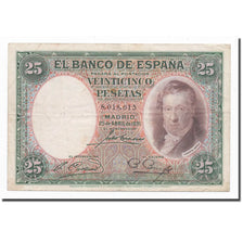 Biljet, Spanje, 25 Pesetas, 1931, 1931-04-25, KM:81, TTB