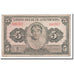 Banconote, Lussemburgo, 5 Francs, Undated 1944, KM:43a, MB