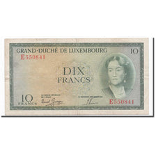 Banknote, Luxembourg, 10 Francs, Undated (1954), KM:48a, EF(40-45)