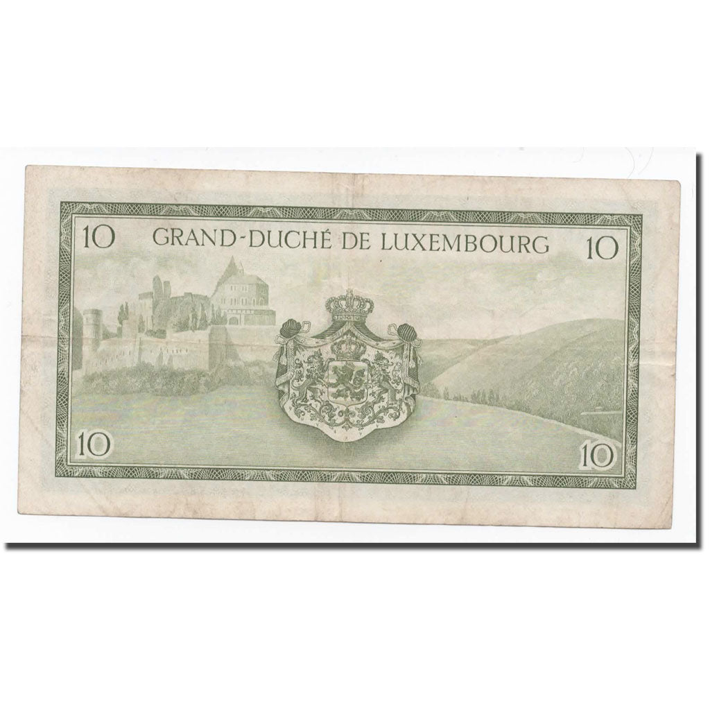 Banknote, Luxembourg, 10 Francs, Undated (1954), KM:48a, EF(40-45)