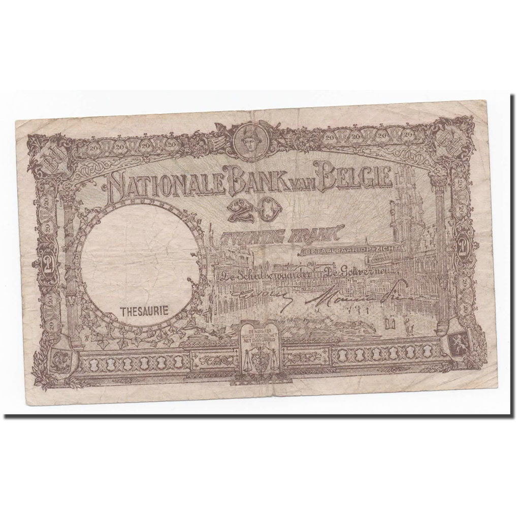 Banknote, Belgium, 20 Francs, 1947, 1947-05-31, KM:111, VF(20-25)